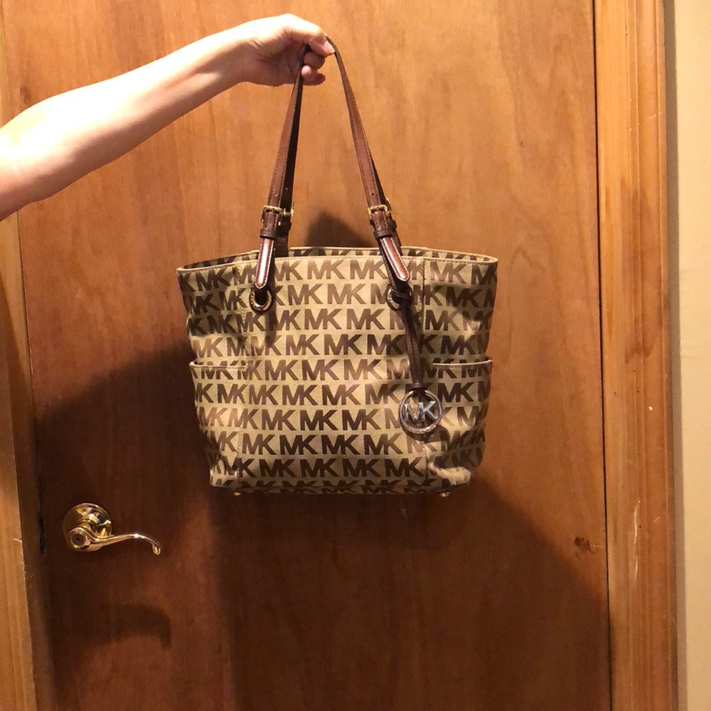 Michael Kors brown signature tote